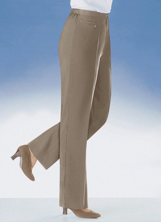 Hosen mit Knopf- und Reißverschluss - Komforthose mit 4 cm weiterem Bundumfang , in Größe 019 bis 054, in Farbe CAMEL Ansicht 1