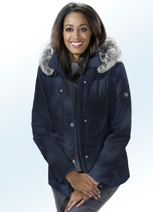 Winterjacken - Jacke mit abnehmbarer Kapuze, in Größe 034 bis 048, in Farbe NACHTBLAU Ansicht 1
