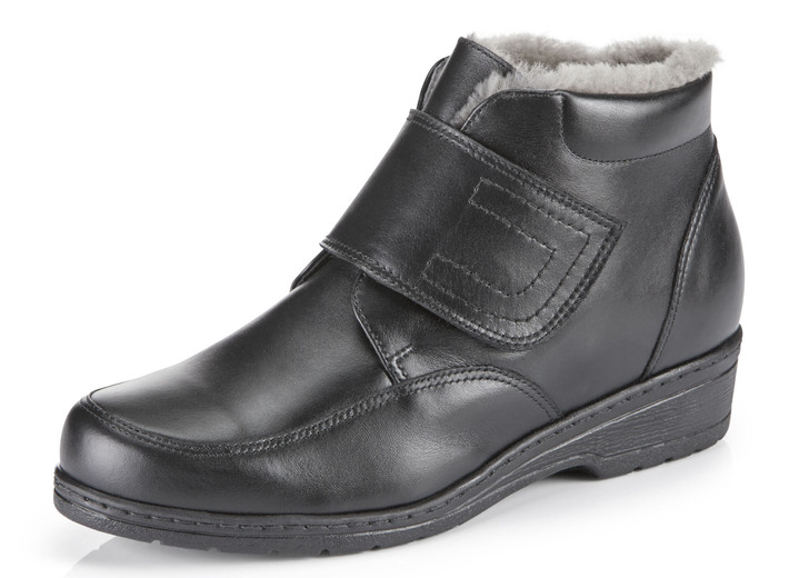 Stiefel & Stiefeletten - ELENA EDEN Stiefelette aus Rind-Anilinleder, in Größe 036 bis 042, in Farbe SCHWARZ Ansicht 1