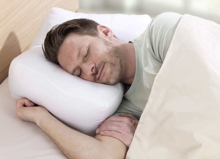 Bettwaren - Seitenschläferkissen für einen erholsamen Schlaf, in Farbe WEISS Ansicht 1