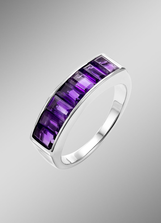 Ringe - Damenring mit Amethyst, in Größe 160 bis 220, in Farbe  Ansicht 1