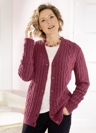 Strickjacke in sehr flauschiger Qualität