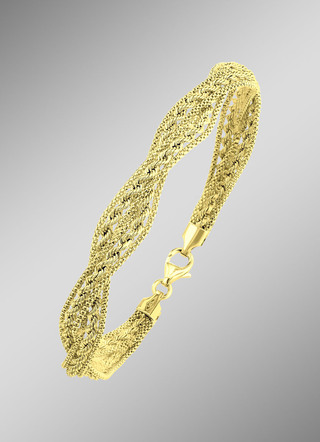 Diamantiertes Kordelketten-Armband